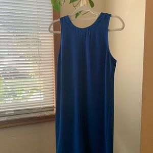 Blue sleeveless dress